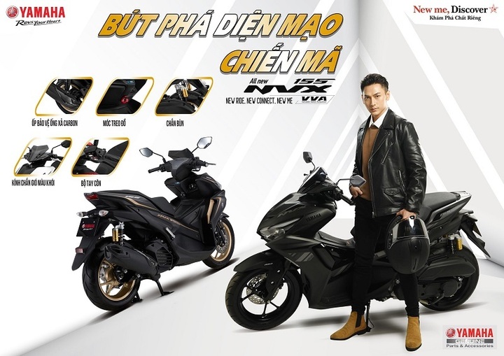 Yamaha NVX 155 VVA màu mới. (Ảnh: Yamaha)