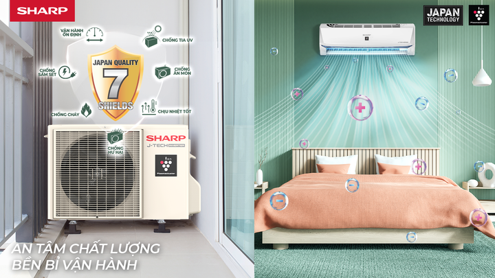 Yên tâm sử dụng cùng 7 tính năng bảo vệ chuẩn Nhật.