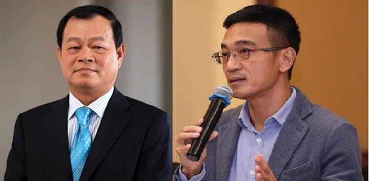 Ông Trần Đắc Sinh (trái) và ông Lê Hải Trà bị truy tố tội Lợi dụng chức vụ quyền hạn trong khi thi hành công vụ.