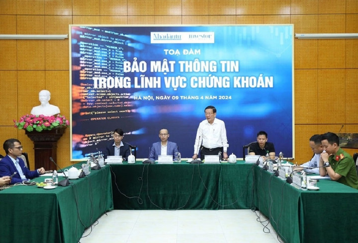 Tọa đàm "Bảo mật thông tin trong lĩnh vực chứng khoán" diễn ra sáng 9/4.