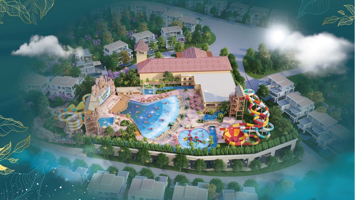 Công viên nước trong nhà và ngoài trời sau khi triển khai sẽ là điểm vui chơi thú vị nhất với những đường trượt đẳng cấp khổng lồ ấn tượng.