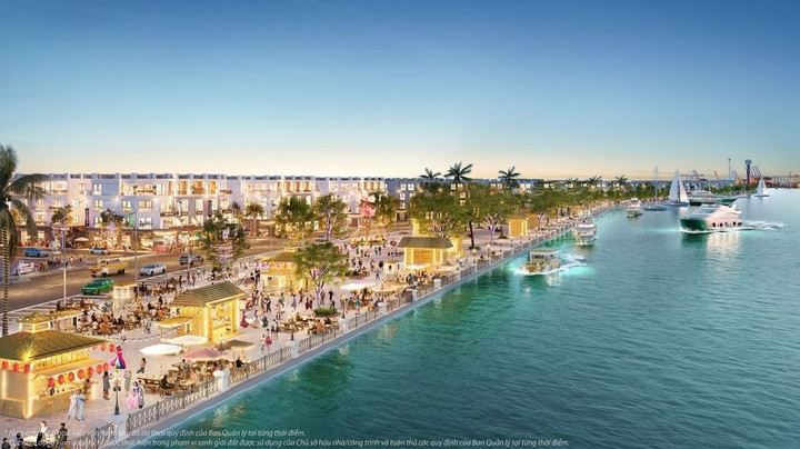 River Walk cuốn hút bởi vị trí đắc địa khi uốn lượn mềm mại theo dòng sông Cấm.