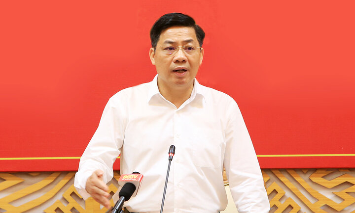 Ông Dương Văn Thái, Bí thư Tỉnh uỷ Bắc Giang. (Ảnh: BGP)