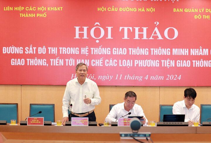 Ông Lê Xuân Rao, Chủ tịch Liên hiệp các Hội Khoa học và Kỹ thuật TP Hà Nội. Ảnh: Nguyễn Sơn.