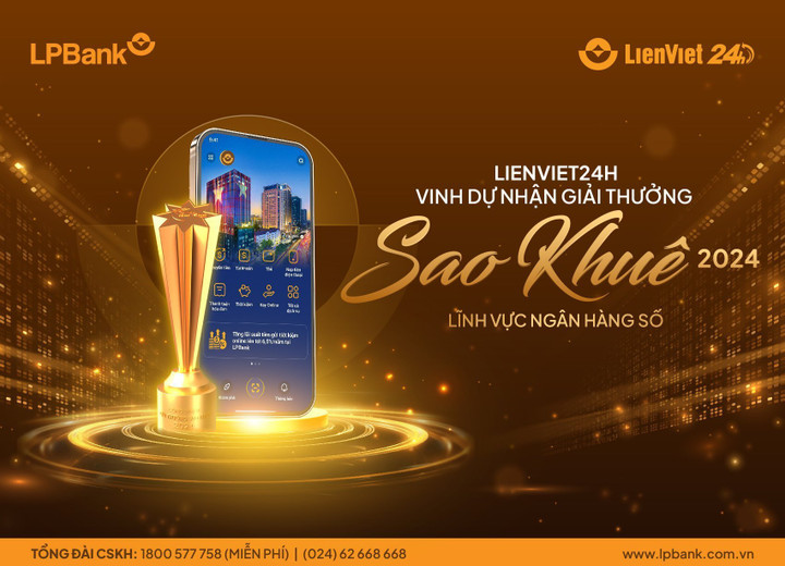 LienViet24h vinh dự nhận giải thưởng Sao Khuê 2024.