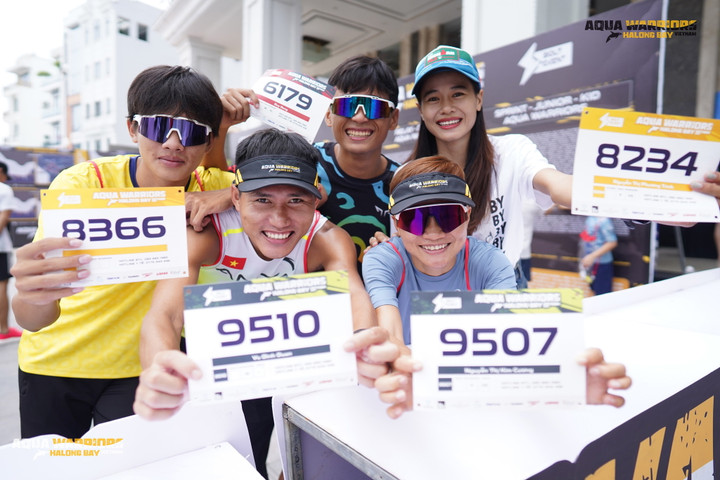 Vũ Đình Duân (số bib 9510) là một trong những vận động viên đáng chú ý của Aqua Warriors Ha Long Bay.