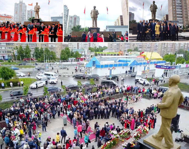 Tượng Chủ tịch Hồ Chí Minh tại thành phố Ulyanovsk.