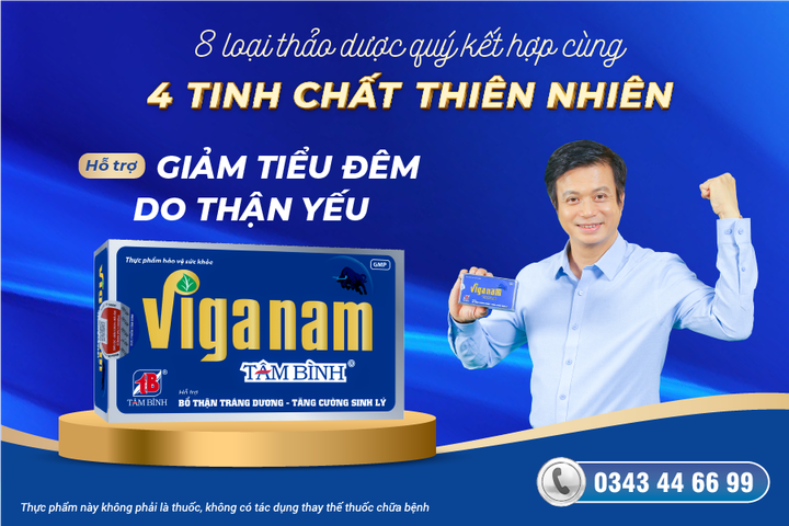 Viganam Tâm Bình – giải pháp hỗ trợ giảm tiểu đêm do thận yếu từ thảo dược tự nhiên.