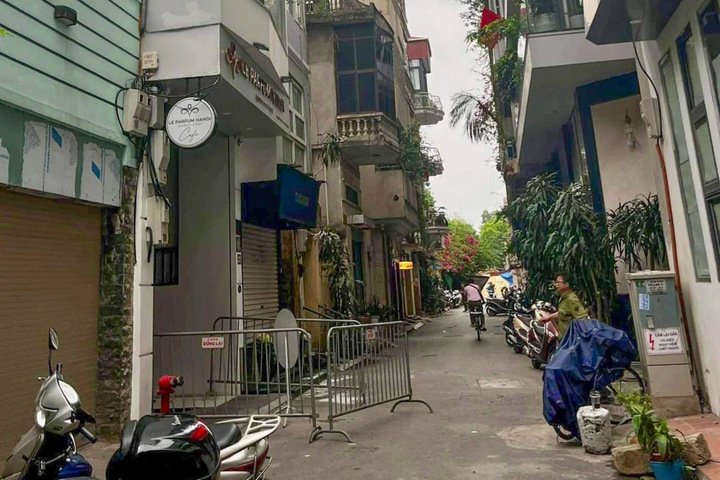 Hiện trường nơi xảy ra vụ tai nạn. (Ảnh: H.T.)