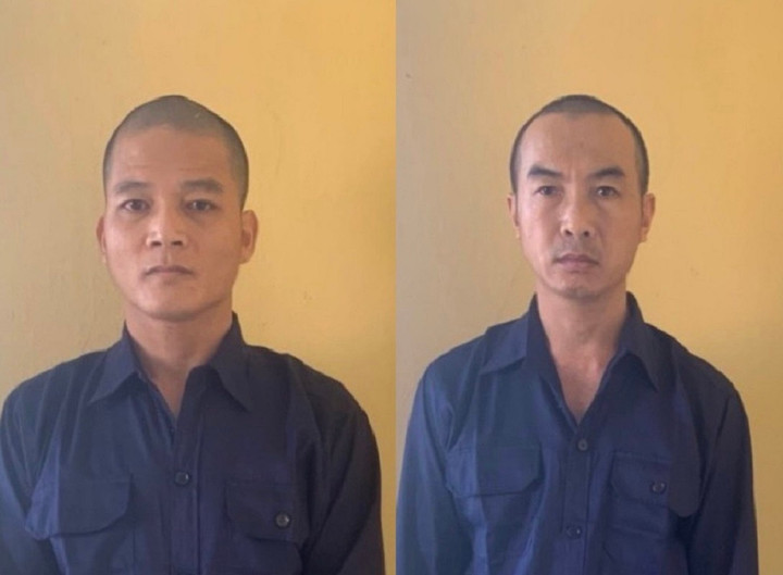 Bị can Trương Văn Thắng (trái) và Trương Văn Chinh. (Ảnh: CA TP.HCM)