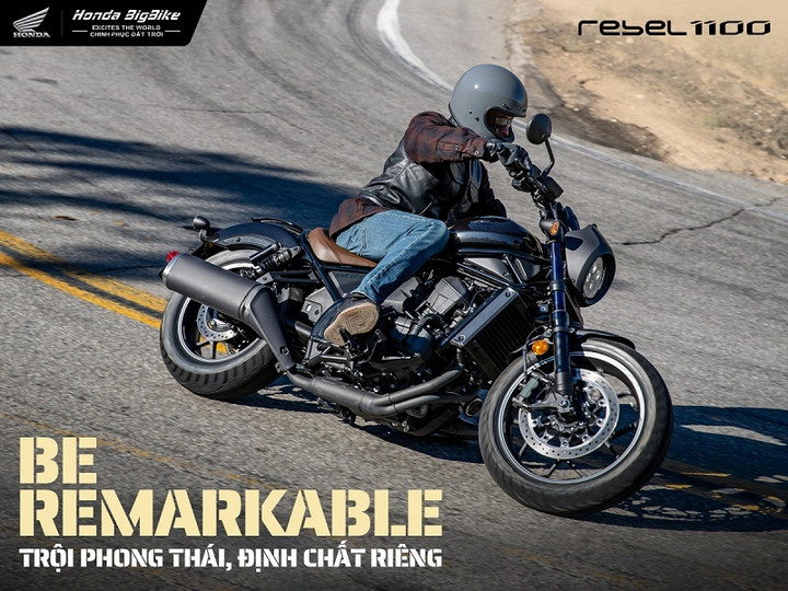 Honda Rebel 1100 2023 phiên bản DCT. (Ảnh: Honda)