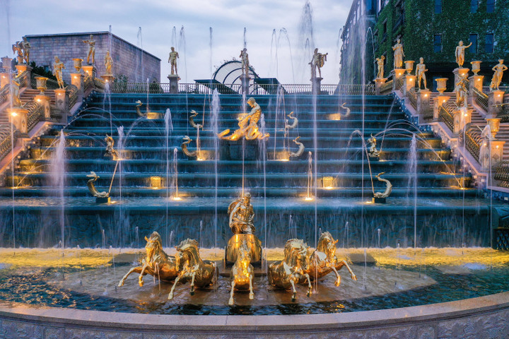 Thác Thần Mặt trời - một công trình ấn tượng tại Sun World Ba Na Hills.