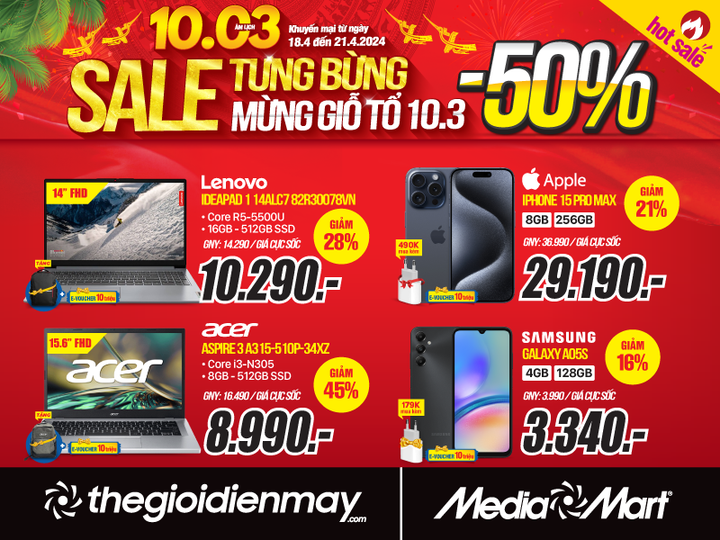 MediaMart tung chương trình 'Sale tưng bừng mừng Giỗ Tổ' - 4