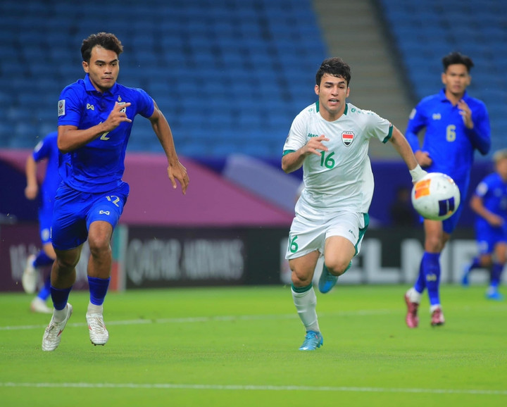 U23 Thái Lan đánh bại U23 Iraq.