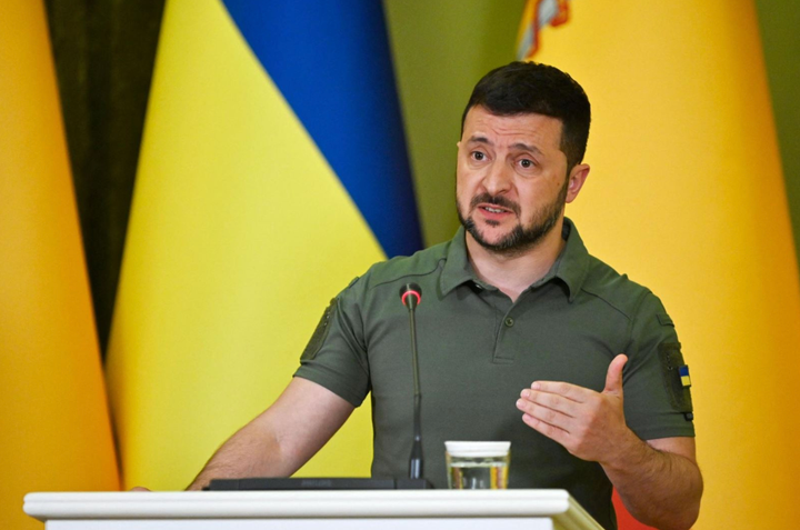 Tổng thống Ukraine Volodymyr Zelensky. (Ảnh: Getty)