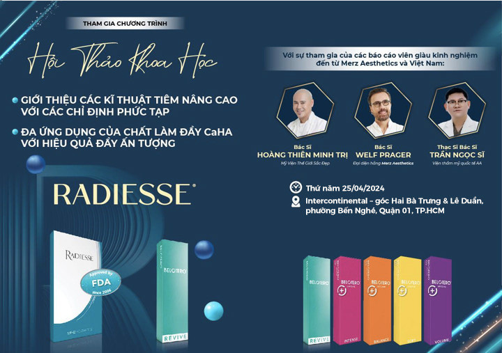 Workshop khoa học về kỹ thuật sử dụng Radiesse được dự đoán sẽ gây tiếng vang lớn trong giới thẩm mỹ. (Nguồn: Công ty Aesthetic And Health)