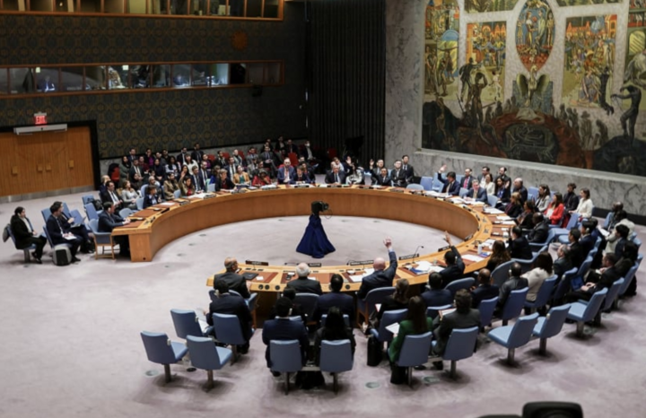 Buổi họp của các thành viên của Hội đồng Bảo an Liên hợp quốc. (Ảnh: Reuters)-