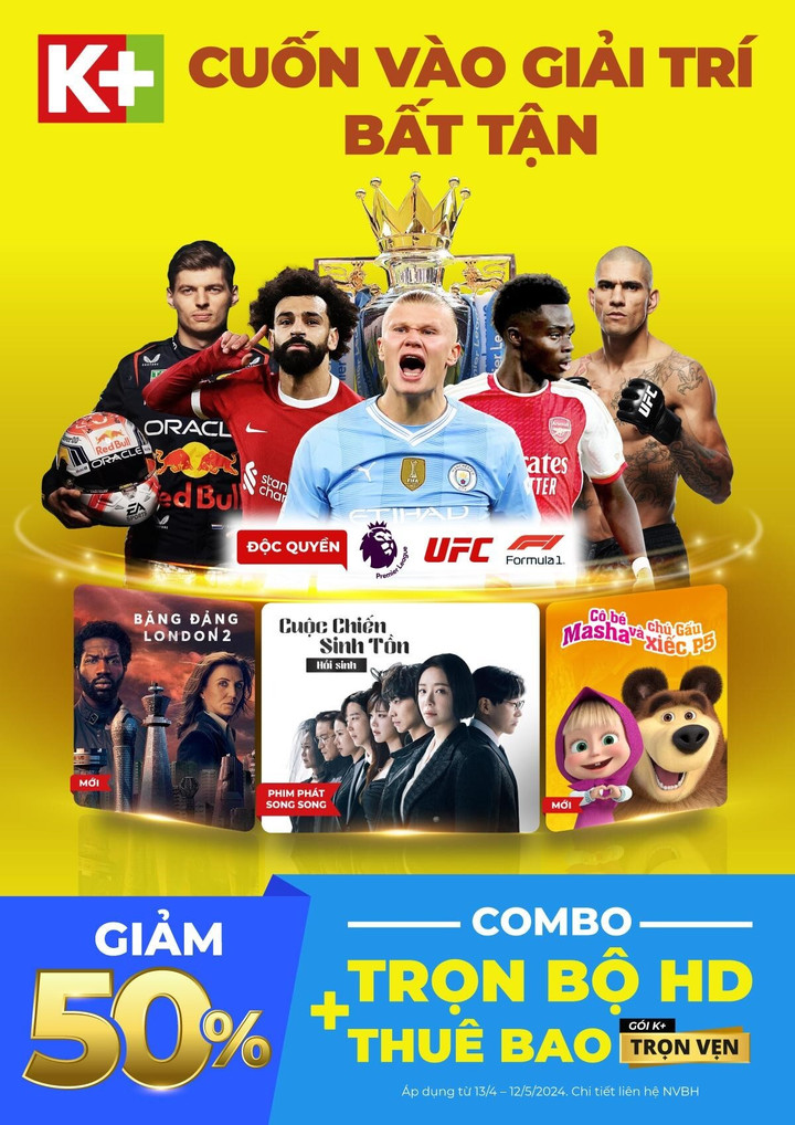 Cuộc đua tam mã Ngoại hạng Anh cùng loạt nội dung giải trí đỉnh cao trên K+ - 1
