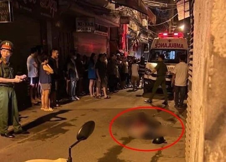 Hiện trường vụ án mạng.