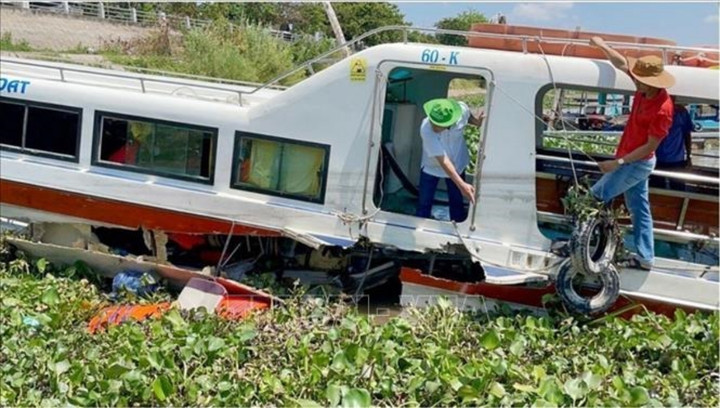 Hiện trường vụ tai nạn.