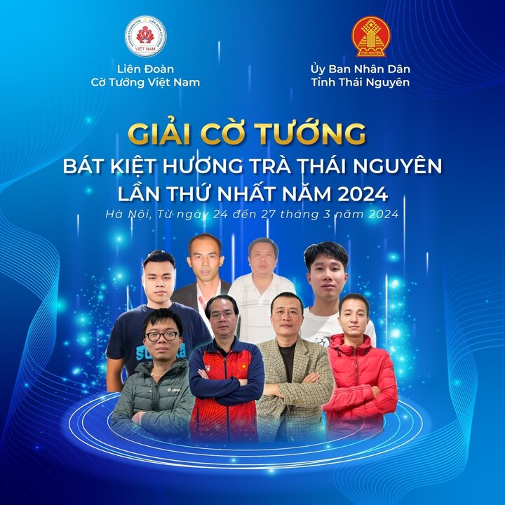 Đại Kiện tướng quốc tế Nguyễn Thành Bảo sẽ thi đấu tại giải cờ tướng Bát Kiệt - Hương trà Thái Nguyên.