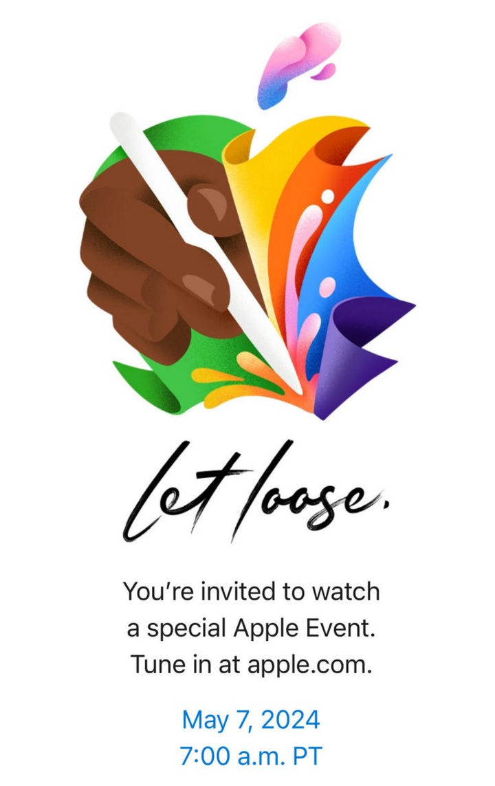Thư mời dự sự kiện "Let Loose" của Apple.