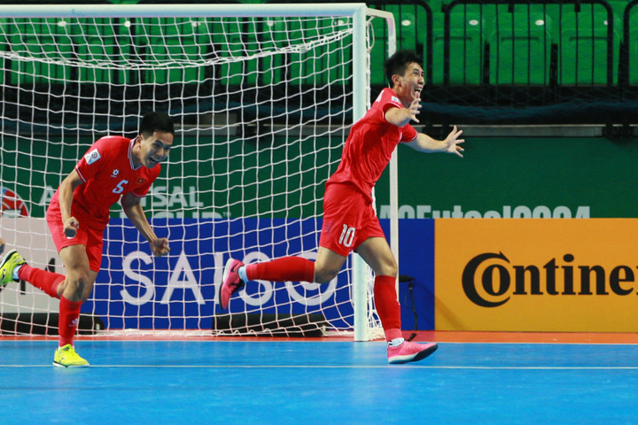 Đội tuyển Việt Nam nắm lợi thế sau hiệp 1. (Ảnh: VFF)