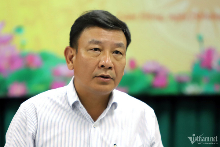 Ông Bùi Thắng, Trưởng Ban Tuyên giáo Tỉnh uỷ Lâm Đồng tại cuộc họp. Ảnh: Xuân Ngọc.