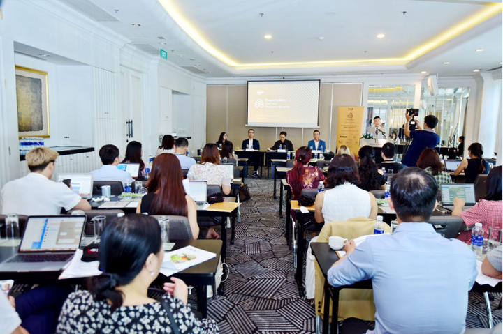 Sự kiện họp báo Giải thưởng bất động sản Việt Nam PropertyGuru 2024 tại TP.HCM.