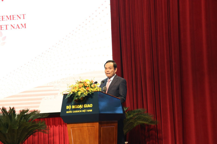 Phó Thủ tướng Trần Lưu Quang phát biểu. (Ảnh: Báo Thế giới và Việt Nam)