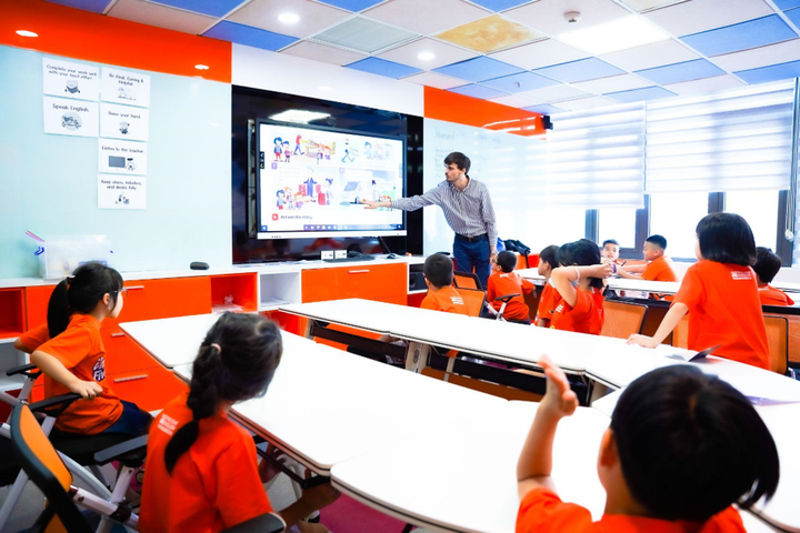 Một buổi học với giáo viên nước ngoài tại Atlantic Five-Star English.