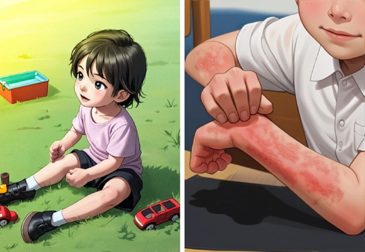 Bảo vệ trẻ khỏi ánh nắng mặt trời là điều rất cần thiết.