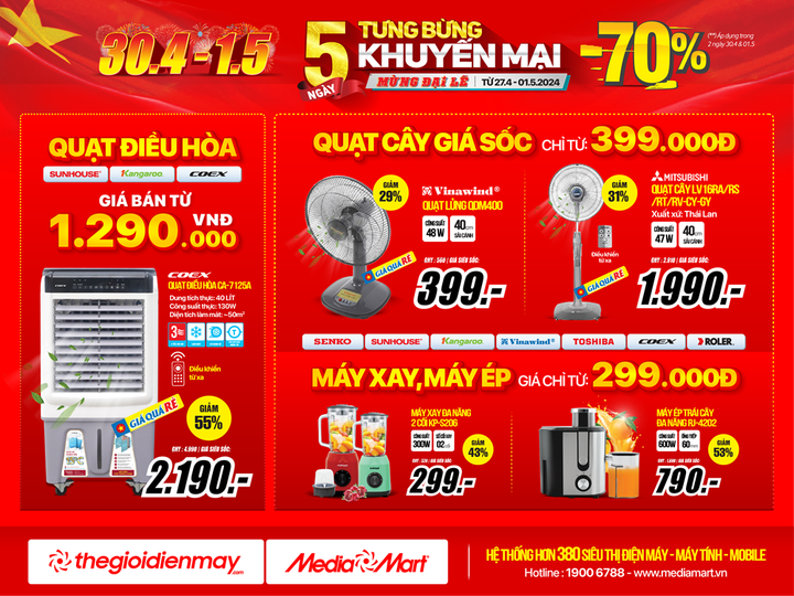 Siêu thị điện máy ưu đãi 'khủng' kích cầu mua sắm dịp nghỉ lễ 30/4 và 1/5 - 3