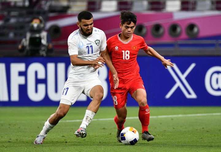 Lối chơi của U23 Việt Nam ở vòng bảng chưa khiến người hâm mộ yên tâm. (Ảnh: AFC)