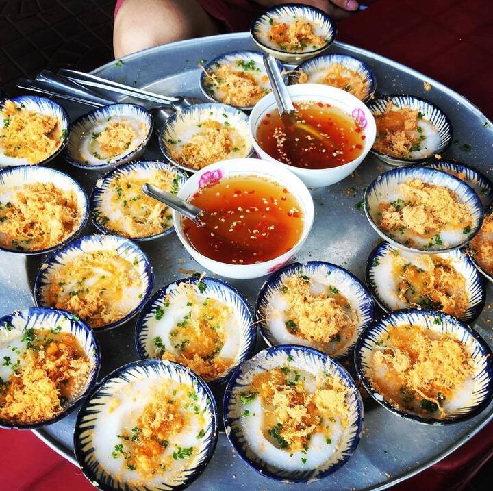 Bánh bèo ở đây nhìn thoáng qua đã thấy rất hấp dẫn.