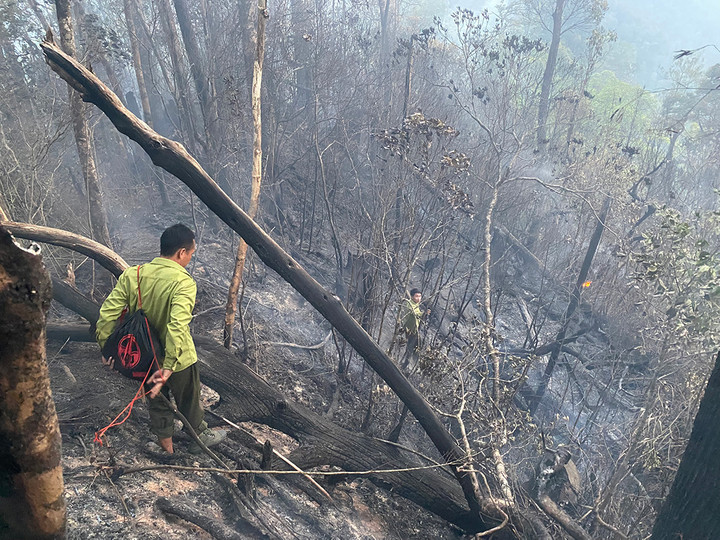 Điểm cháy được khống chế.