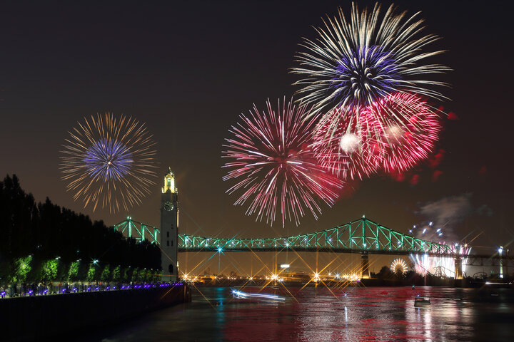 Lễ hội pháo hoa quốc tế Montreal (Canada). (Ảnh: Shutterstock)