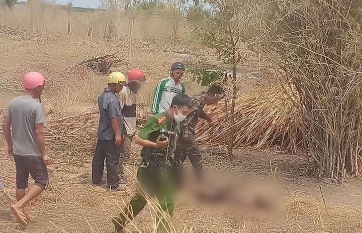 Khu vực phát hiện thi thể người đàn ông. (Ảnh: H.T)