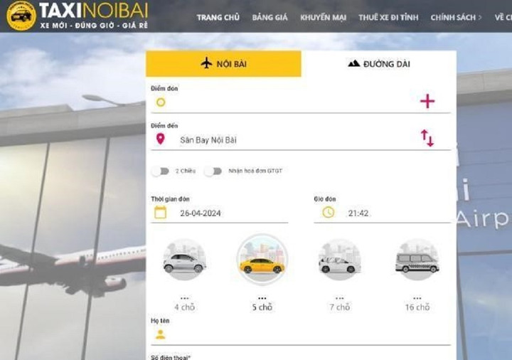 Đặt xe nhanh chóng, dễ dàng với 1 chạm.