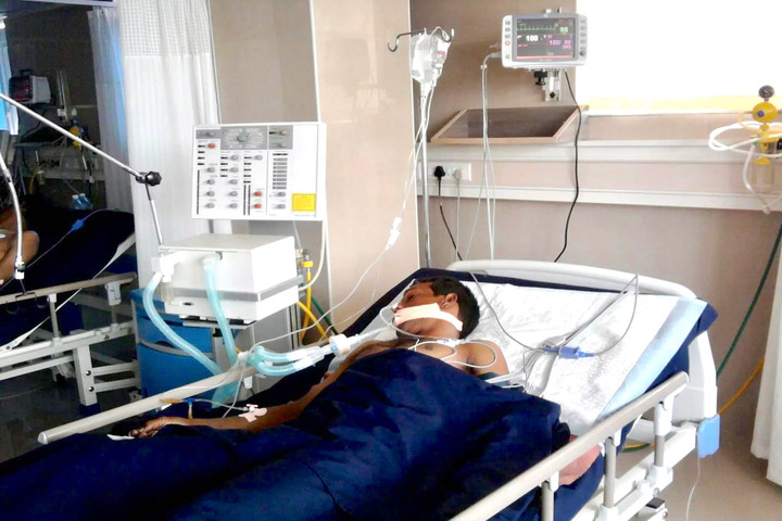 Người bệnh đang nằm điều trị tại khoa Chống độc. (Ảnh: BVCC)