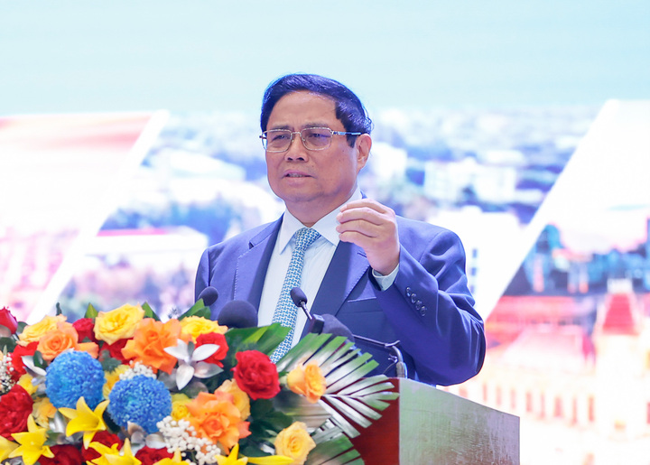 Thủ tướng Phạm Minh Chính phát biểu tại hội nghị.