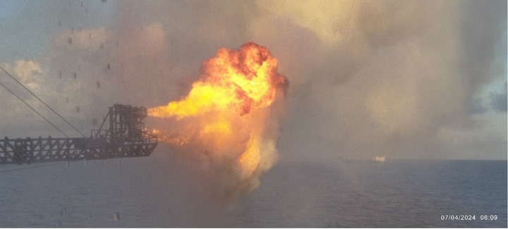 Hình ảnh thử vỉa đối tượng móng tại giếng khoan R-79.