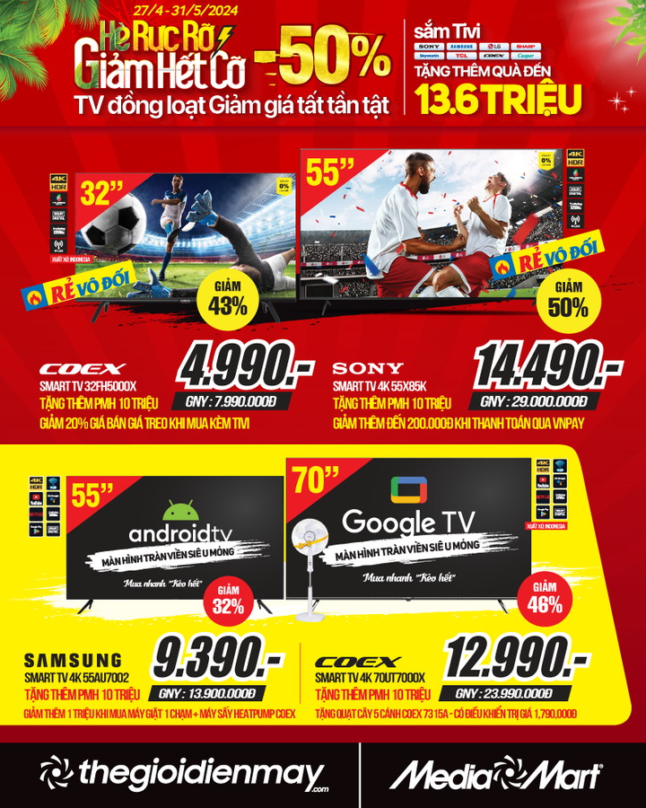 Siêu thị điện máy giảm giá hết cỡ, hút khách mua sắm dịp cao điểm hè nắng nóng - 4