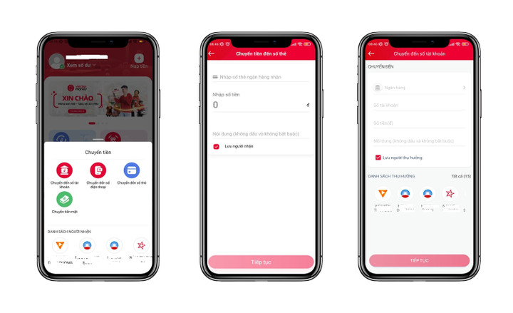 Người dùng có thể chuyển tiền từ Viettel Money sang tài khoản ngân hàng. (Ảnh: Viettel)