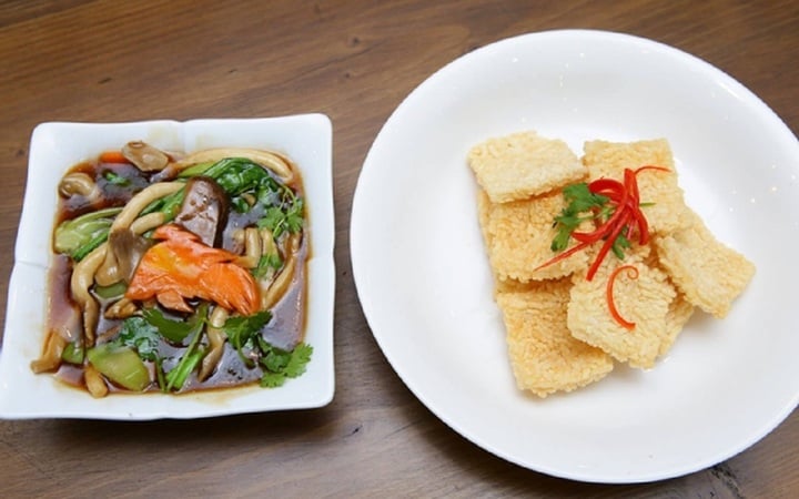 Món chay tại Đóa Sen Vàng.