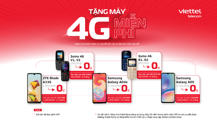 Hỗ trợ khách hàng 'lên đời' 4G, Viettel tặng máy miễn phí - 1