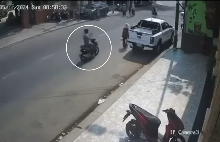 Camera nhà dân đã ghi lại cảnh Lầu Vũ Nhật Đăng gây án.