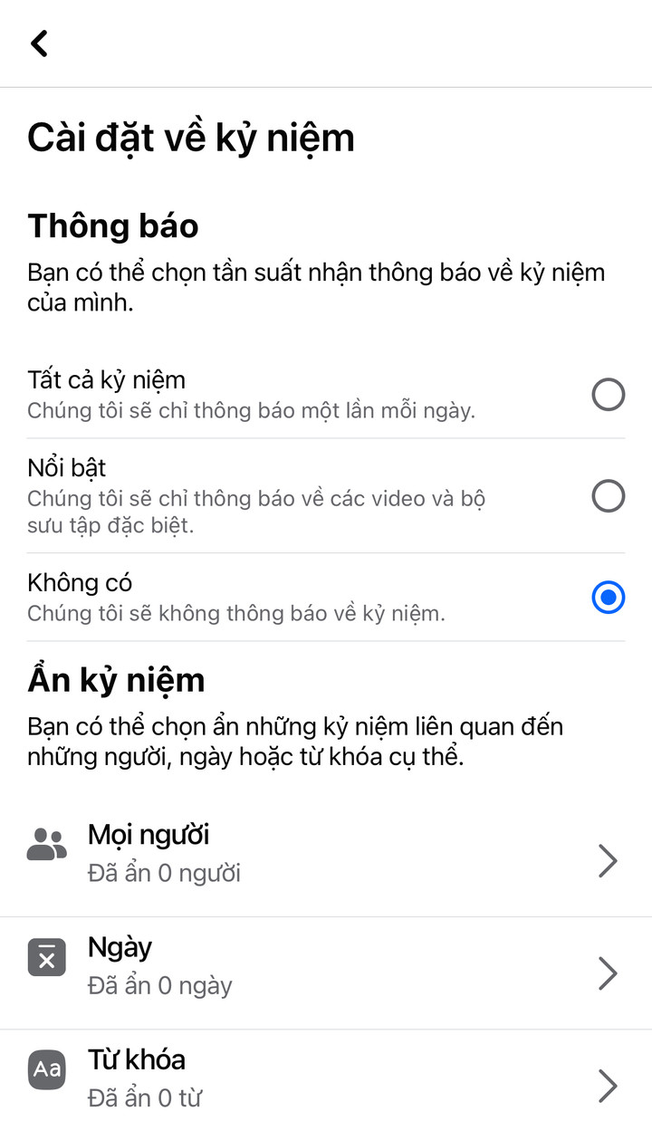 Cách chặn Facebook tự động hiển thị kỷ niệm - 3