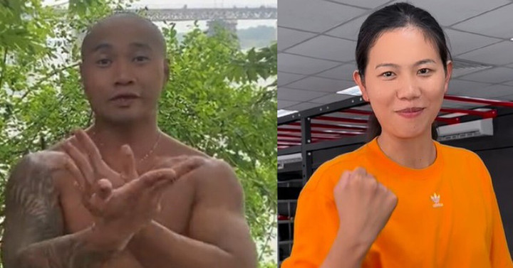 Thử thách giữa Ánh Viên và "Bệu bé bỏng" gây chú ý trên mạng xã hội.