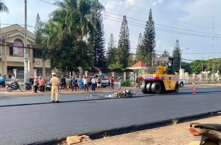 Hiện trường xảy ra vụ tai nạn.